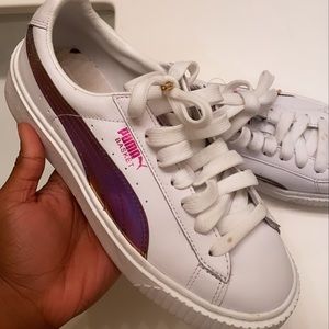 Puma basket purple metallics